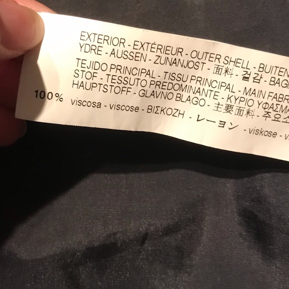 Zara Floral Bomber Style Jacket in Navy Blue Size Small Spring - Picture 9 of 10